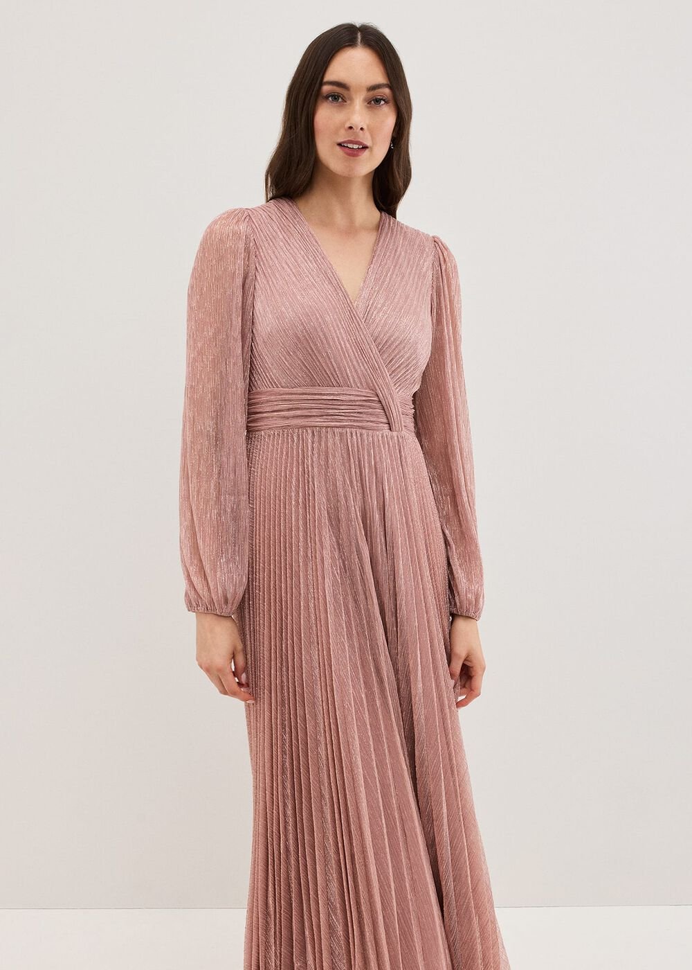 Harper Pale Pink Pink Maxi Dress - Pale Pink