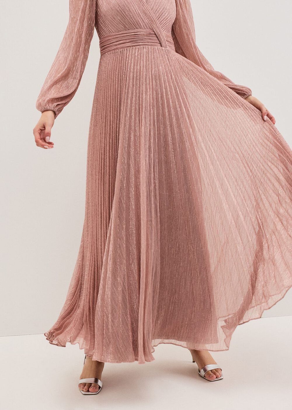 Harper Pale Pink Pink Maxi Dress - Pale Pink