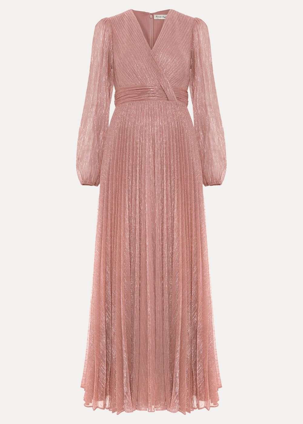 Petite Harper Plise Pale Pink Dress - Pale Pink