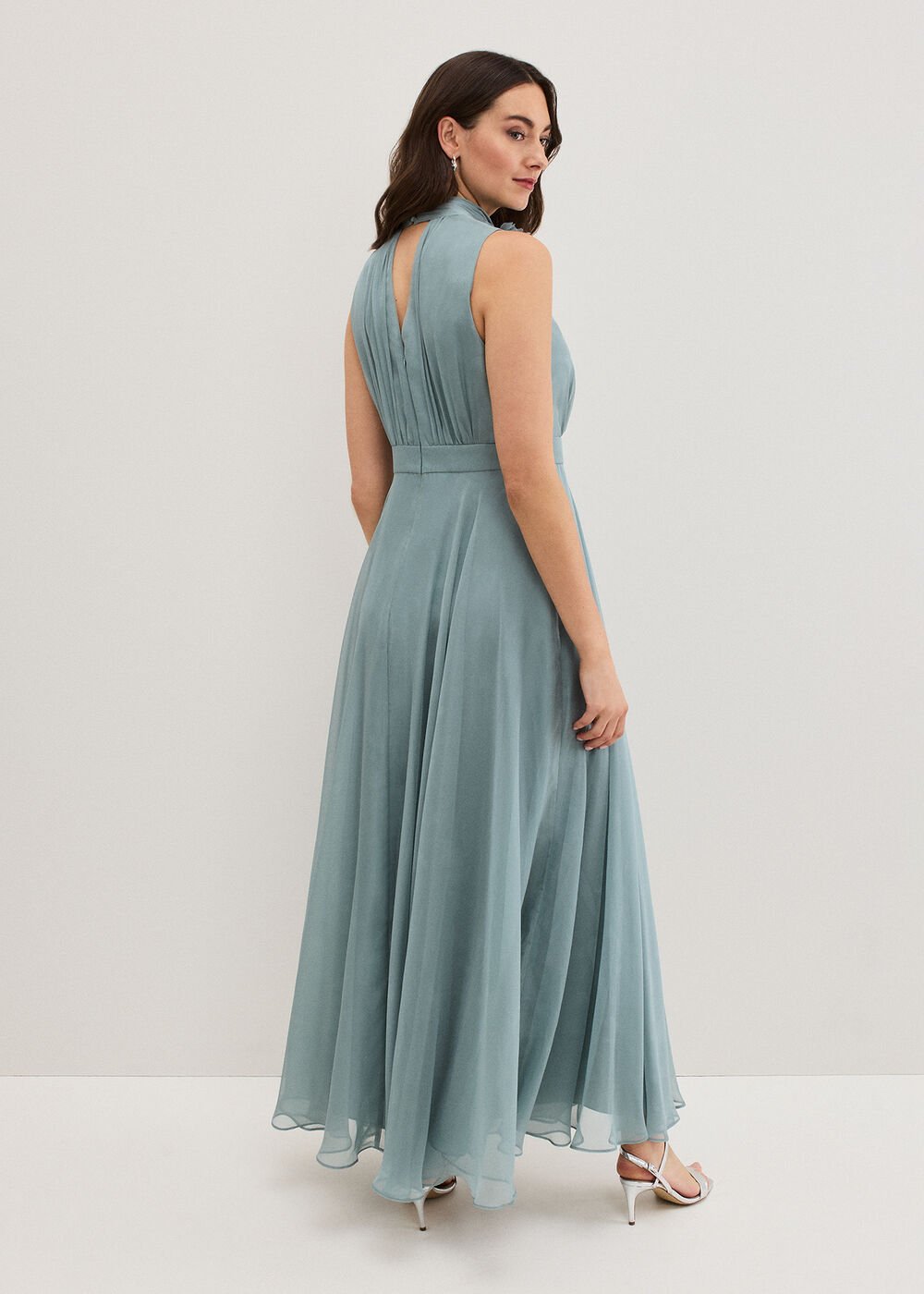 Lucinda Pale Blue Maxi Dress - Eau De Nil