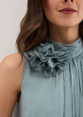Lucinda Pale Blue Maxi Dress - Eau De Nil