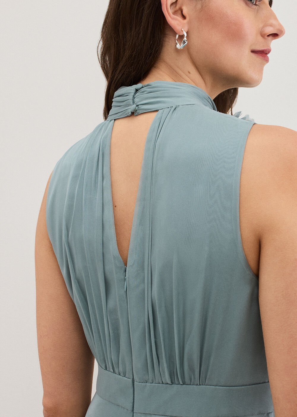 Lucinda Pale Blue Maxi Dress - Eau De Nil