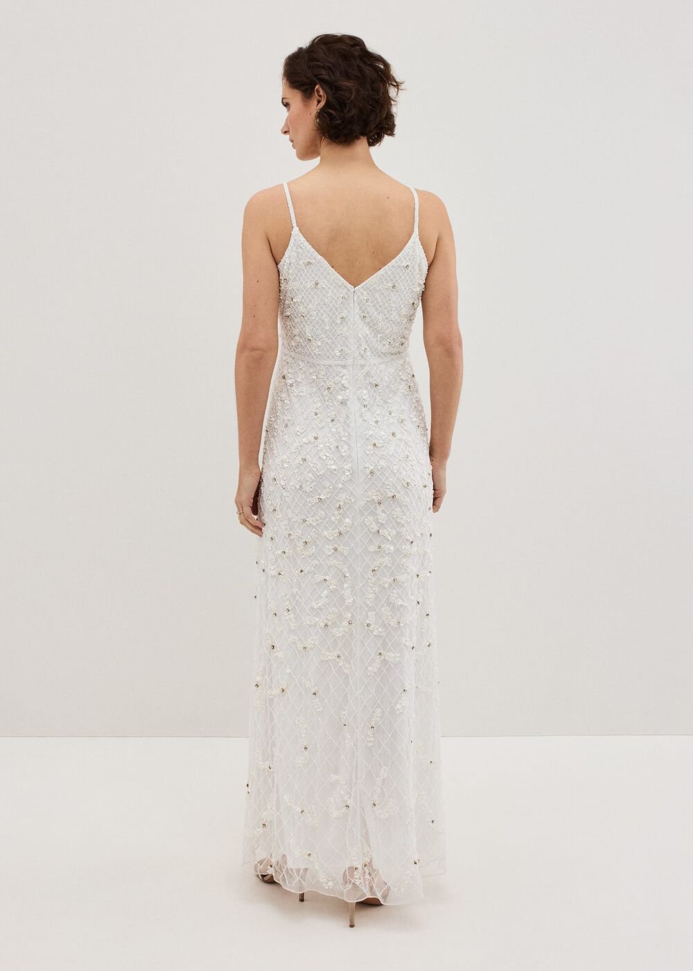 Alexia Ivory Embelished Maxi Dress - Ivory