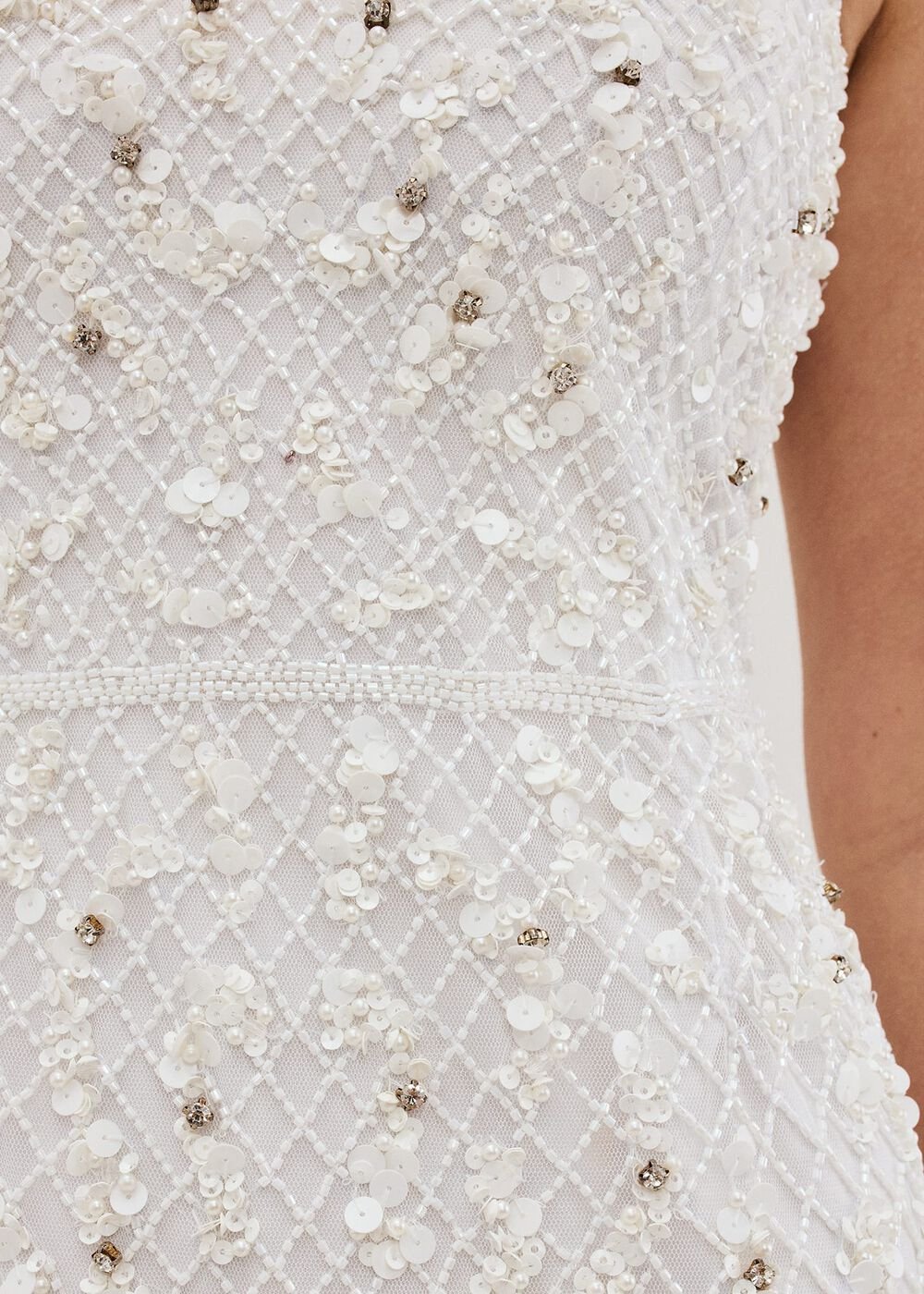 Alexia Ivory Embelished Maxi Dress - Ivory