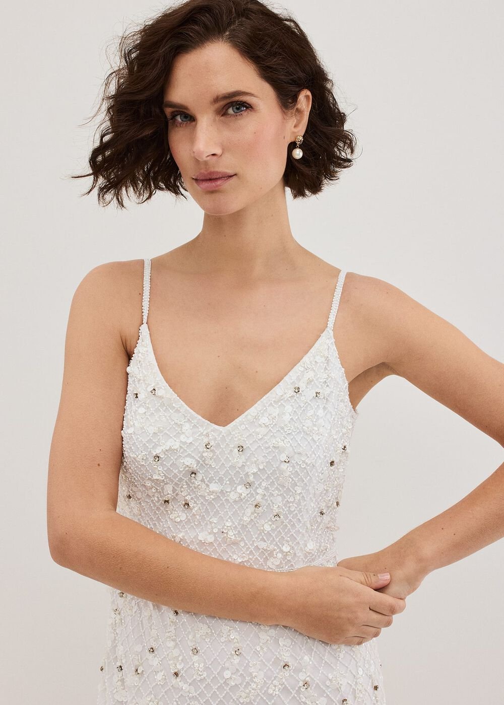 Alexia Ivory Embelished Maxi Dress - Ivory