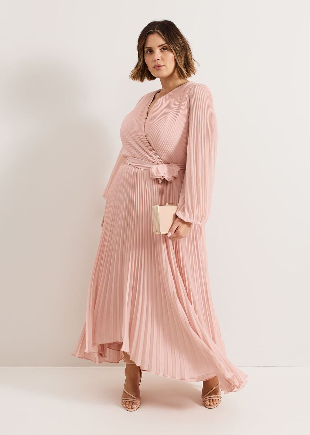 Isadora Pale Pink Maxi Dress - Pale Pink