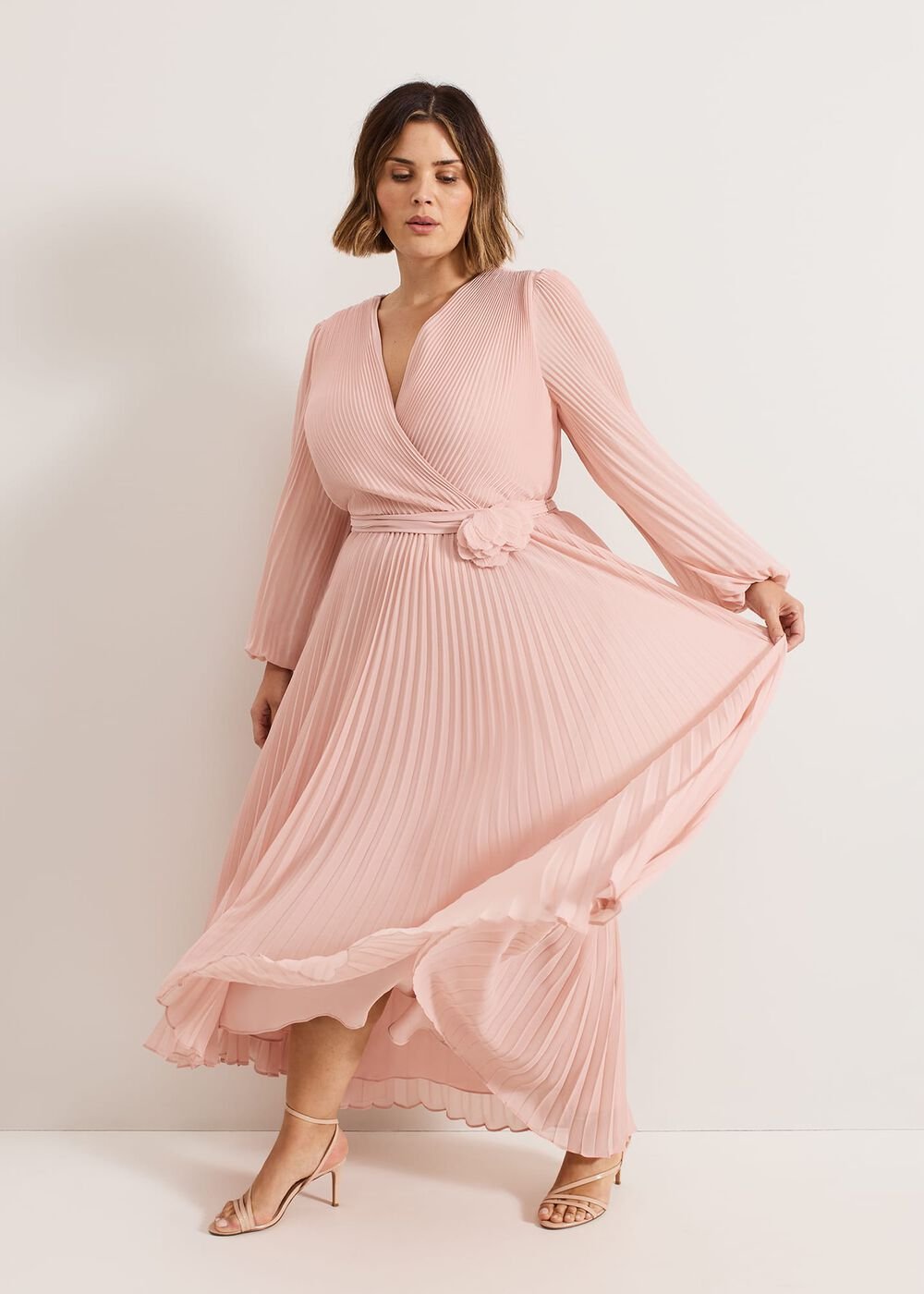Isadora Pale Pink Maxi Dress - Pale Pink