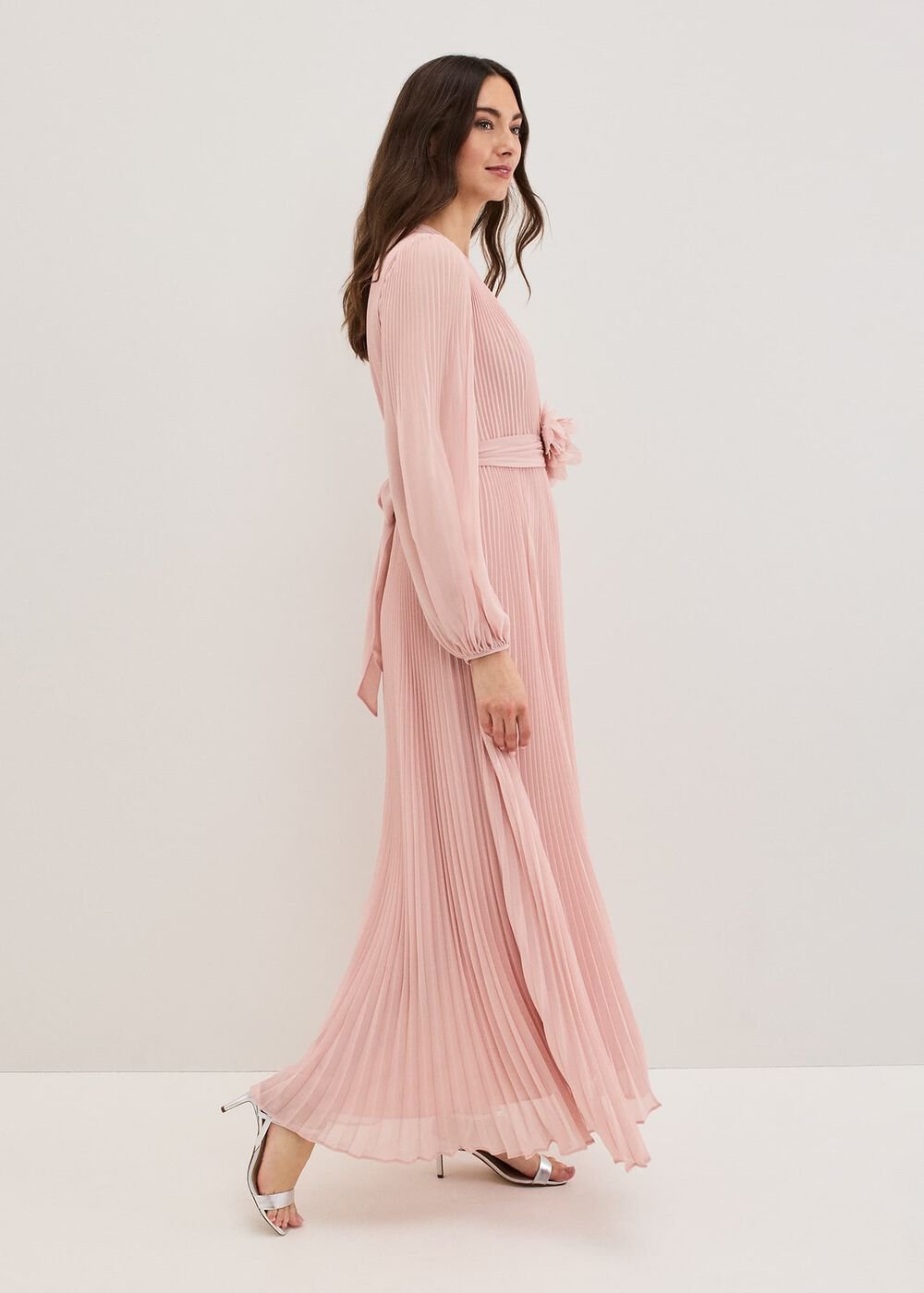 Isadora Pale Pink Maxi Dress - Pale Pink