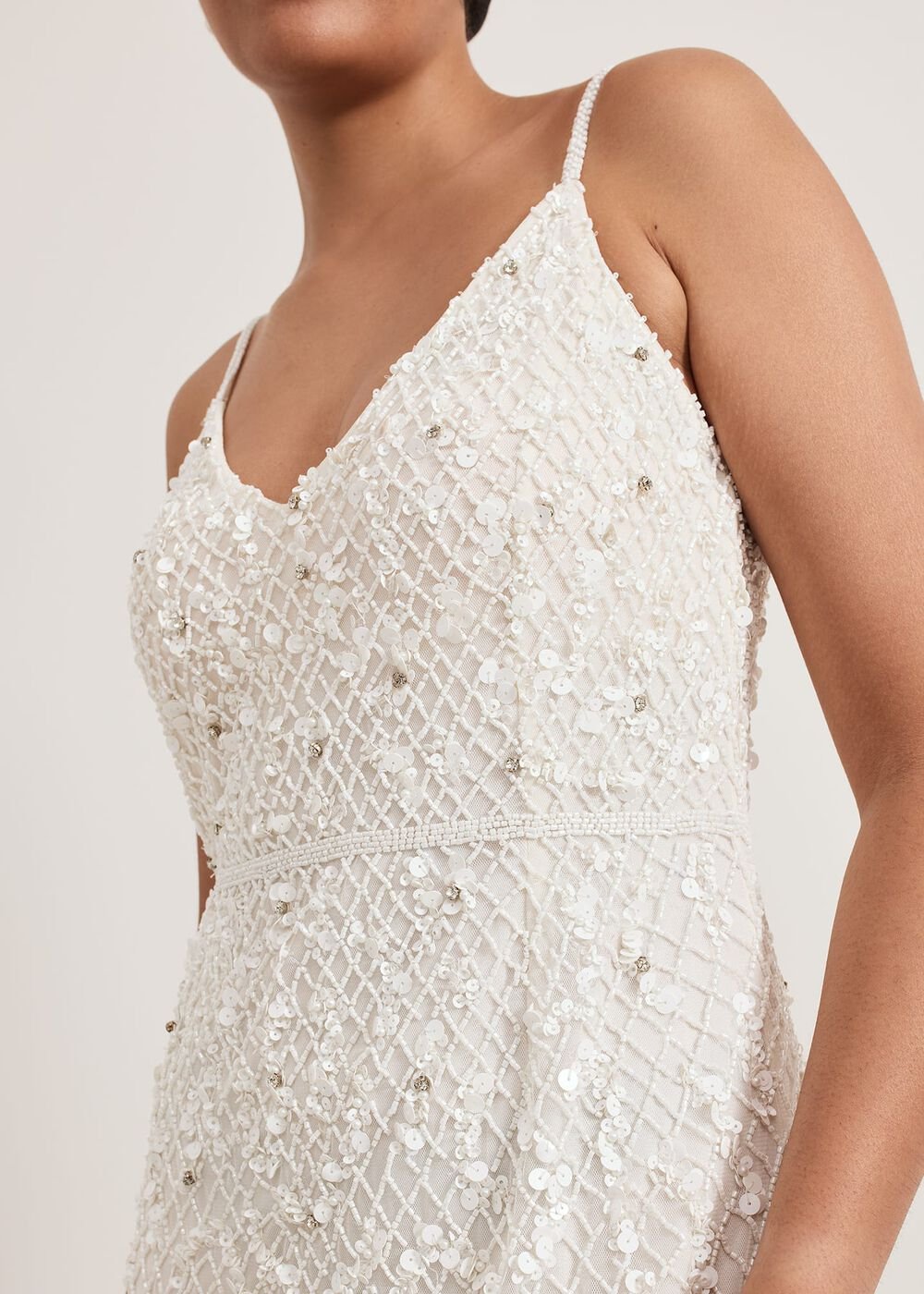 Petite Alexia Embellished Maxi Dress - Ivory