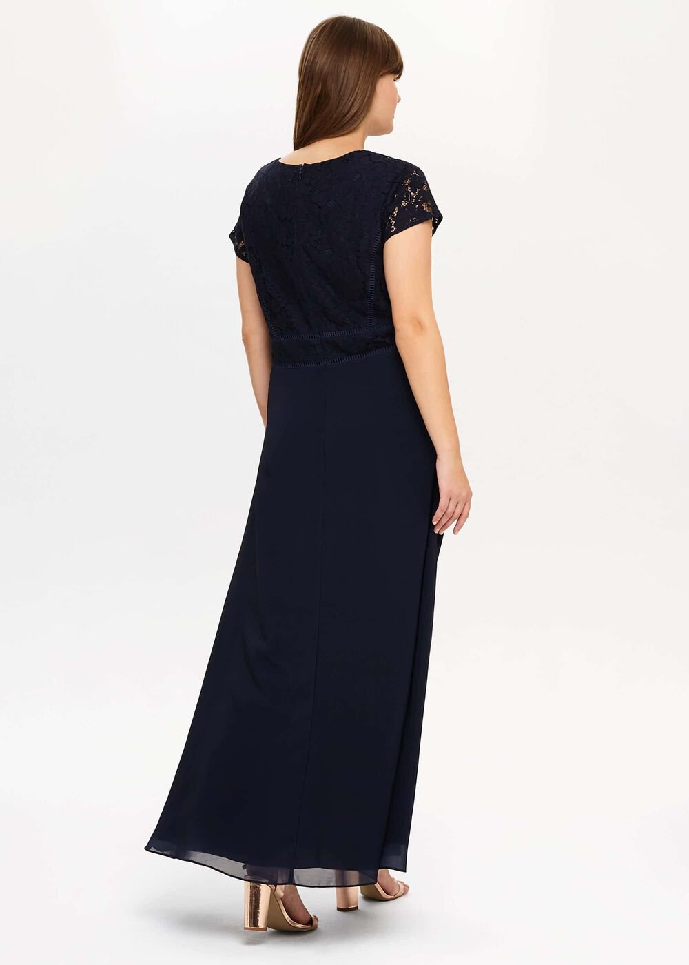 Gemma Lace Maxi Dress - Navy