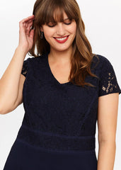 Gemma Lace Maxi Dress - Navy