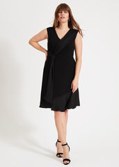 Paige Drape Dress - Black