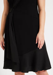 Paige Drape Dress - Black