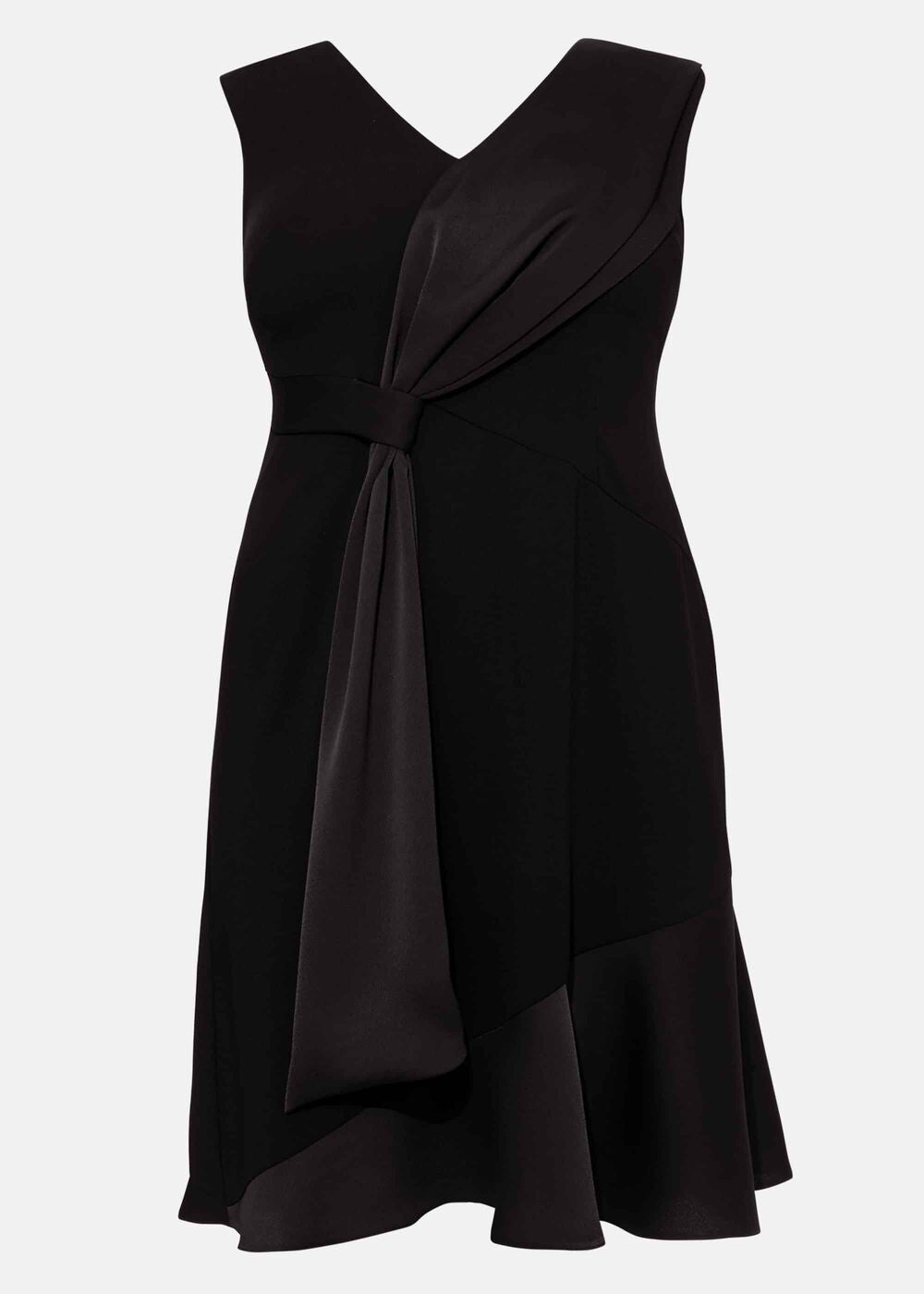 Paige Drape Dress - Black