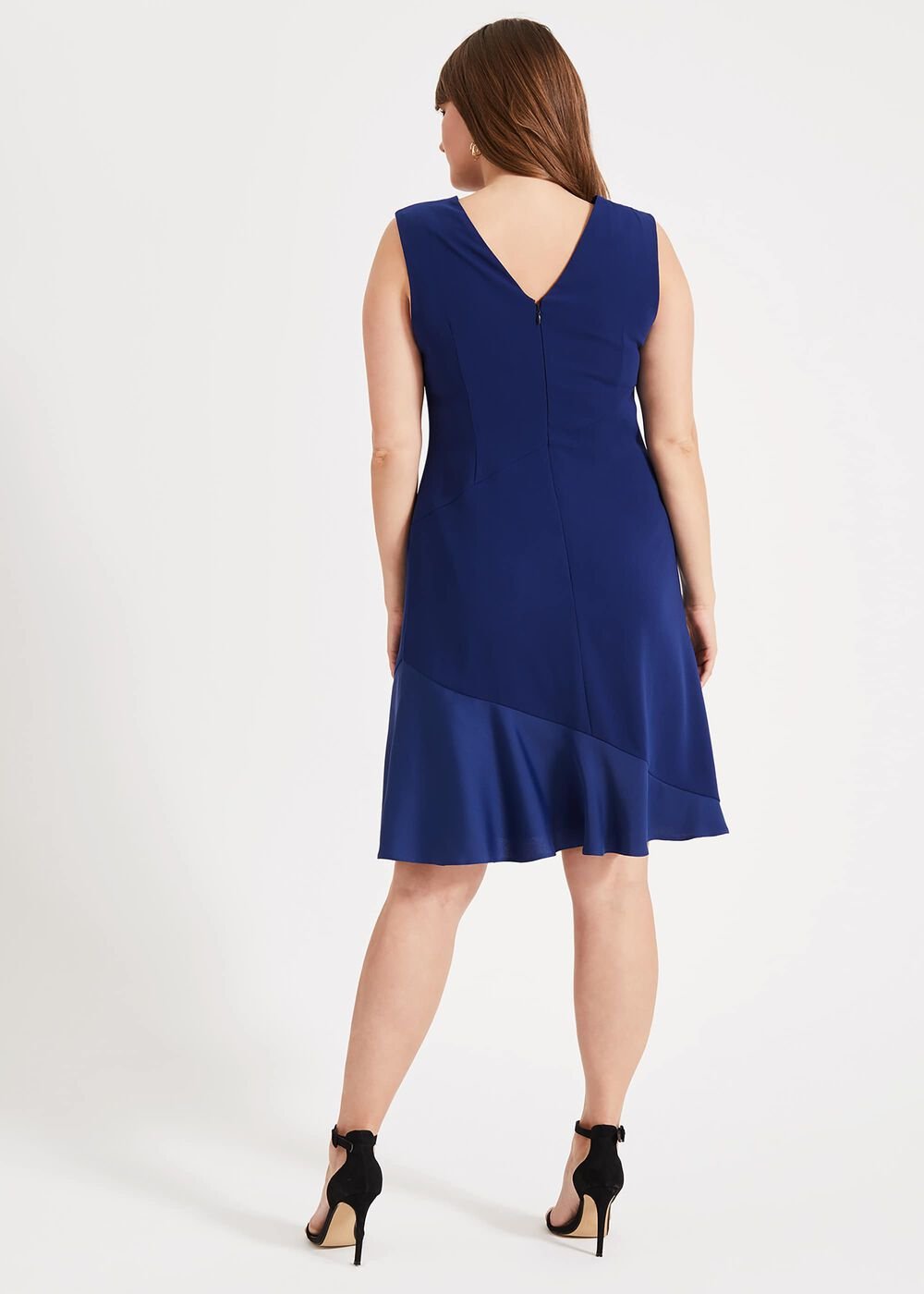 Paige Drape Dress - Blue