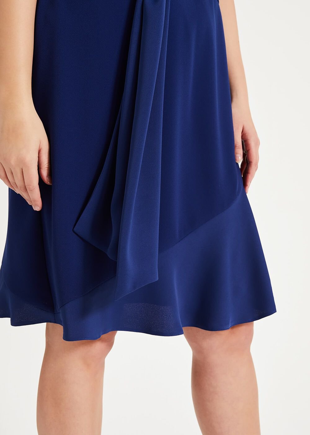Paige Drape Dress - Blue