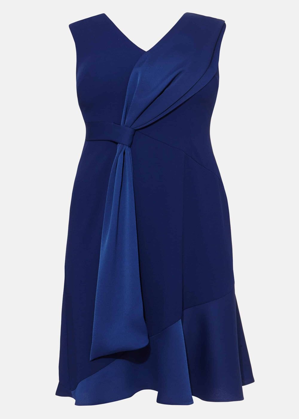 Paige Drape Dress - Blue