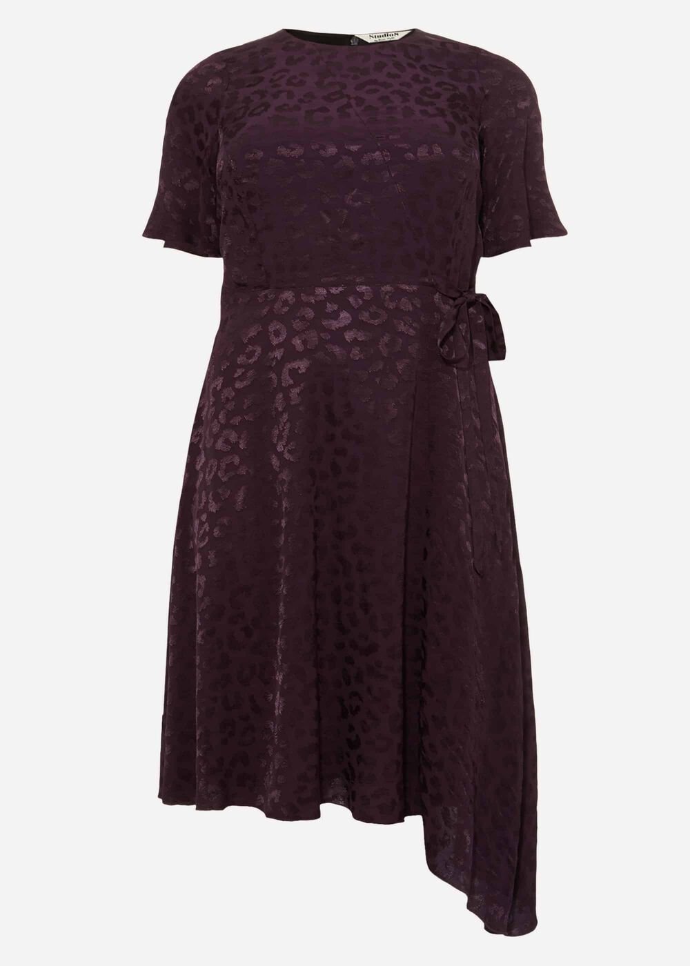 Zahara Jacquard Dress - Blackcurrant