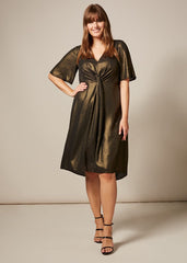 Wren Knot Dress - Gold