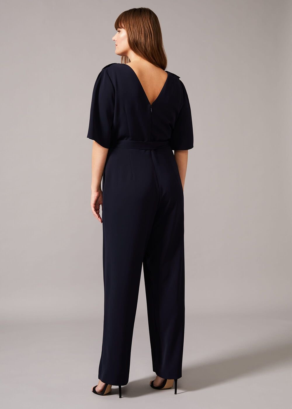 Marianna Frill Jumpsuit - Navy