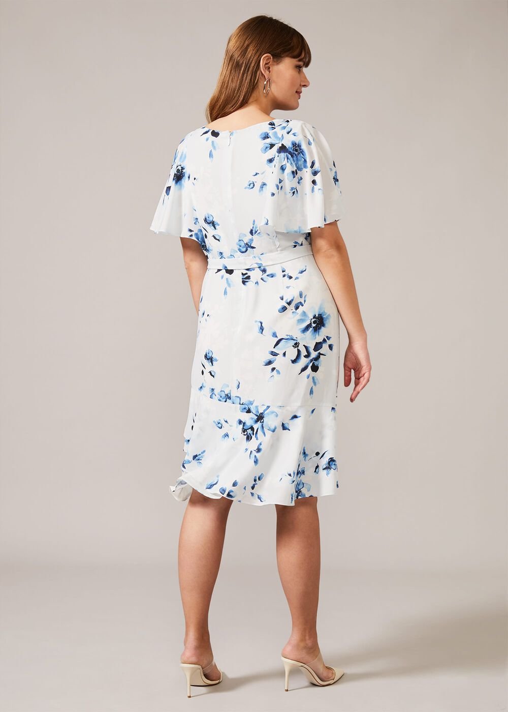 Sarah Floral Dress - Blue Multi