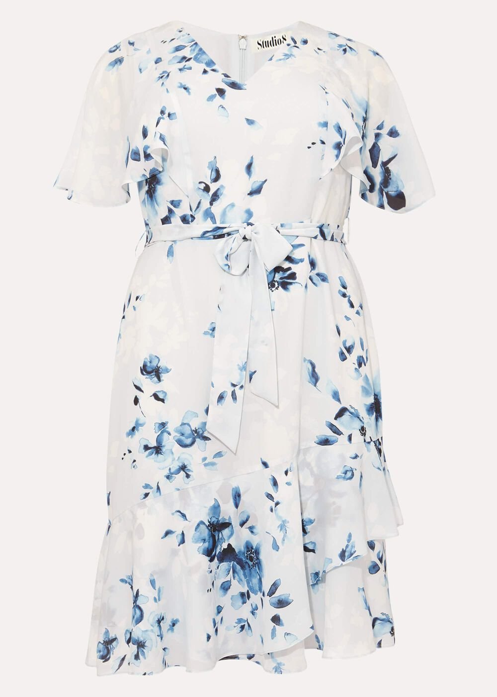 Sarah Floral Dress - Blue Multi