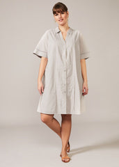 Mikayla Shirt Dress - Grey