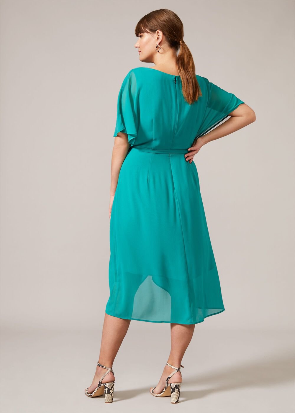 Darlene Tie Dress - Turquoise