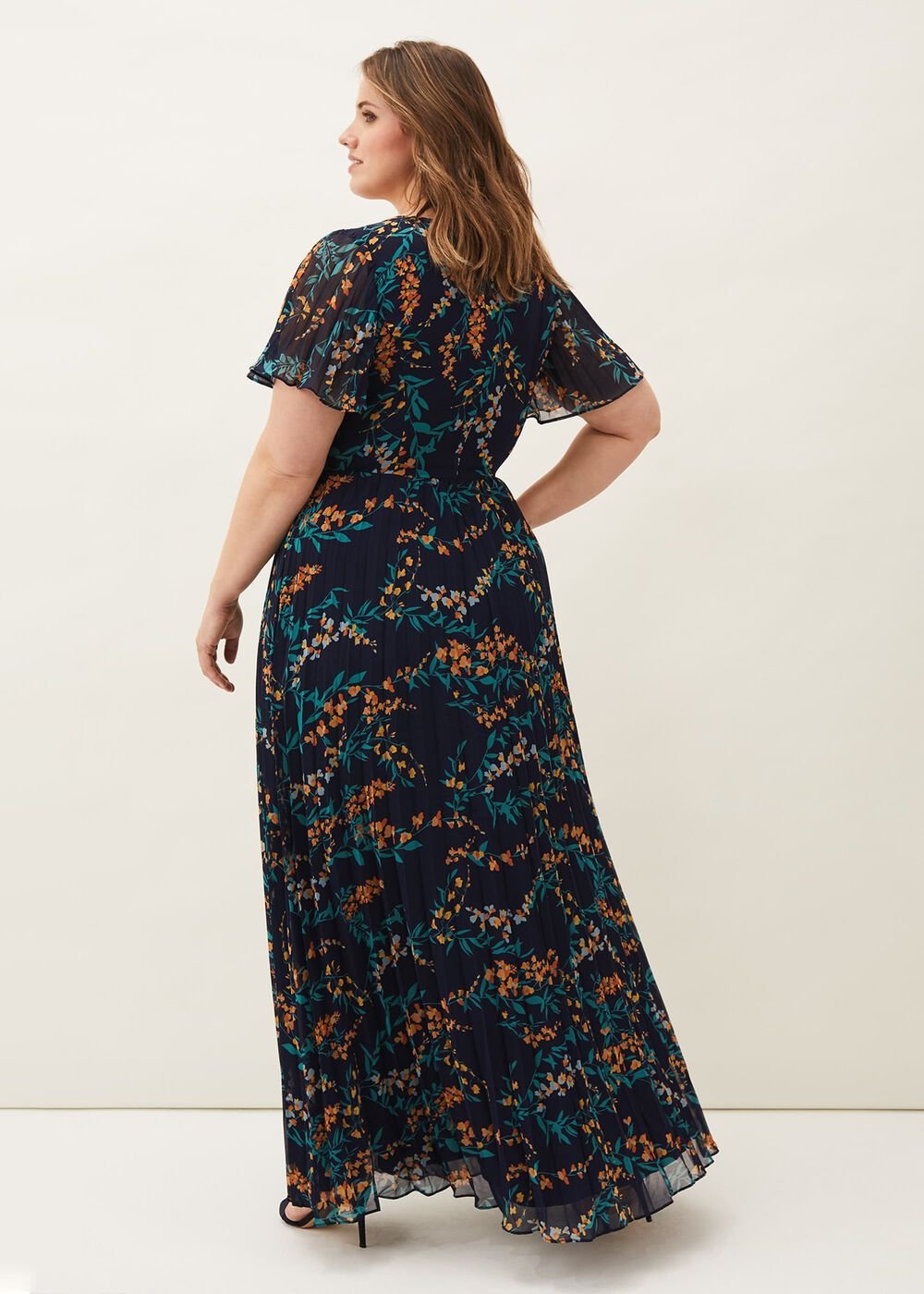 Annie Floral Maxi Dress - Navy/Multi