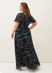 Annie Floral Maxi Dress - Navy/Multi