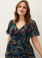 Annie Floral Maxi Dress - Navy/Multi
