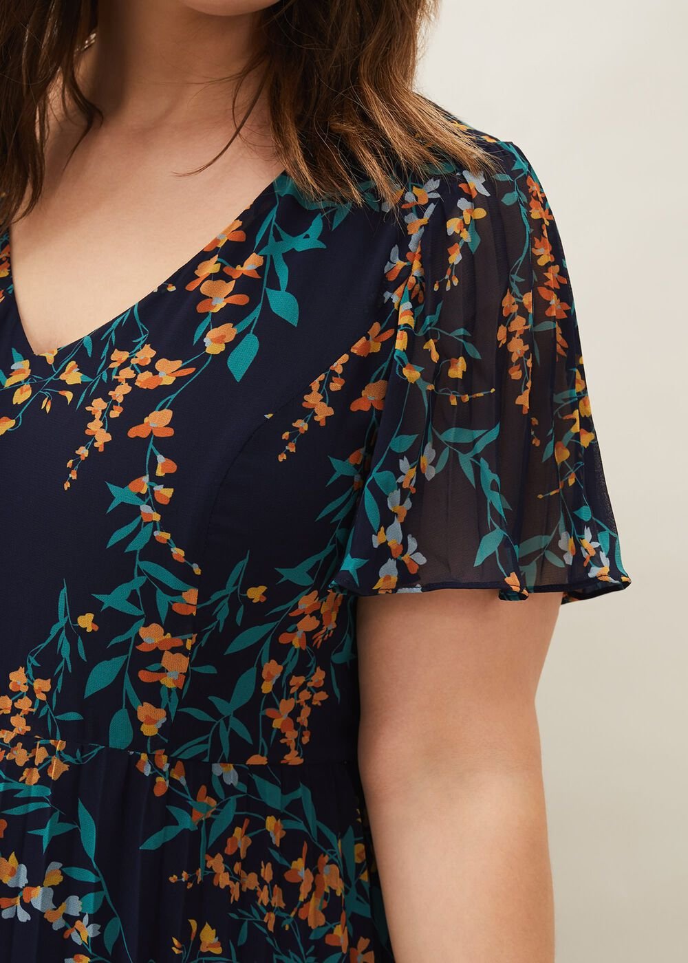 Annie Floral Maxi Dress - Navy/Multi