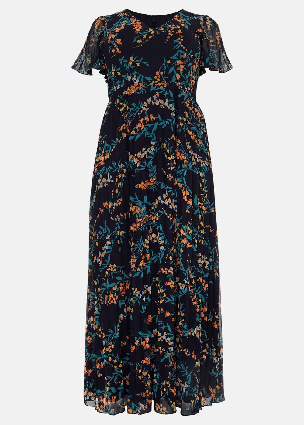 Annie Floral Maxi Dress - Navy/Multi