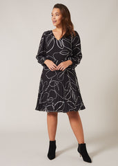 Hetty Pleated Dress - Black
