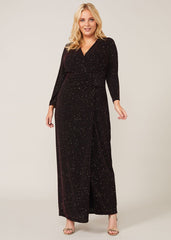 Sydney Sparkle Maxi Dress - Black Multi
