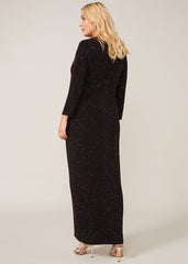 Sydney Sparkle Maxi Dress - Black Multi