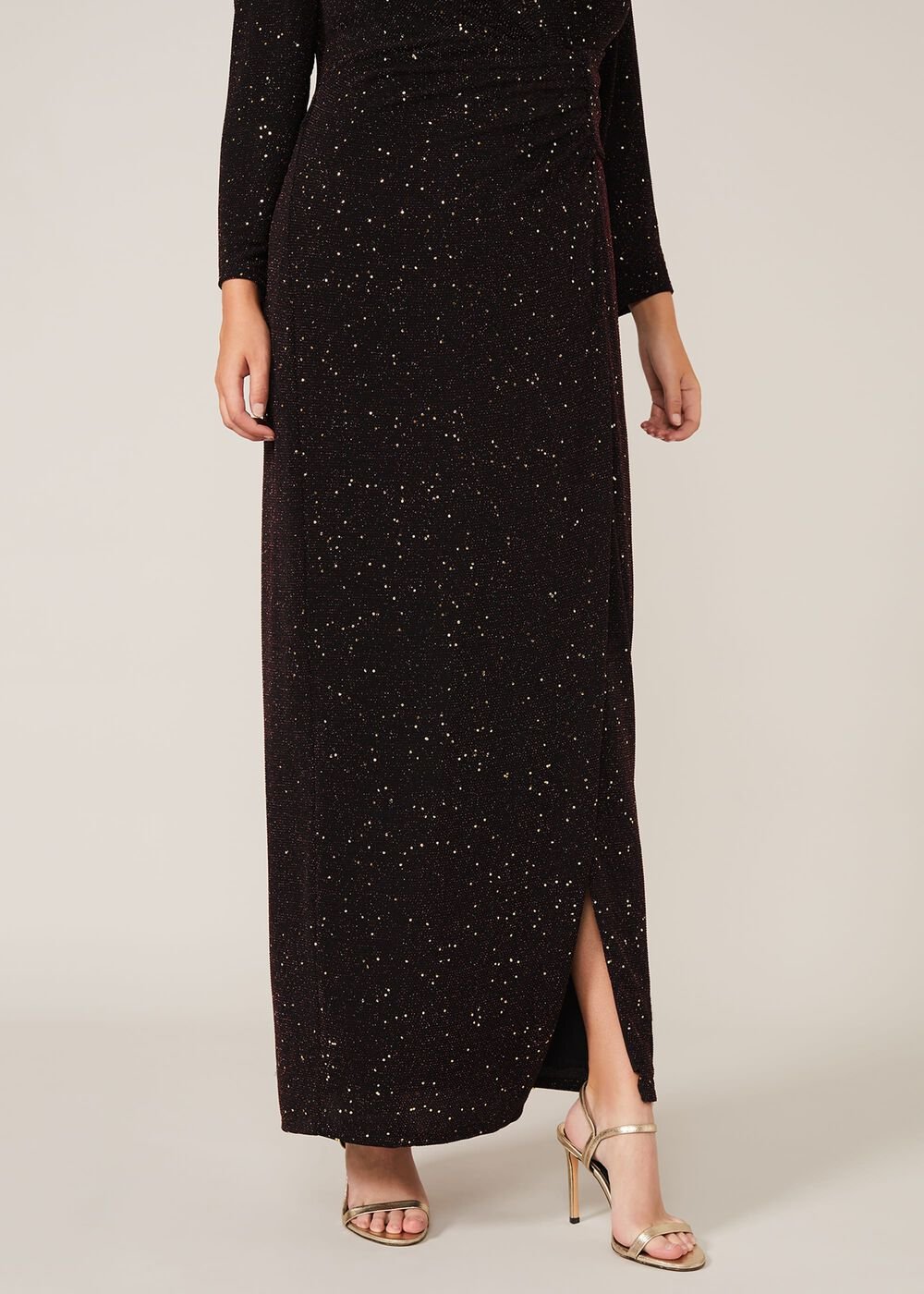 Sydney Sparkle Maxi Dress - Black Multi