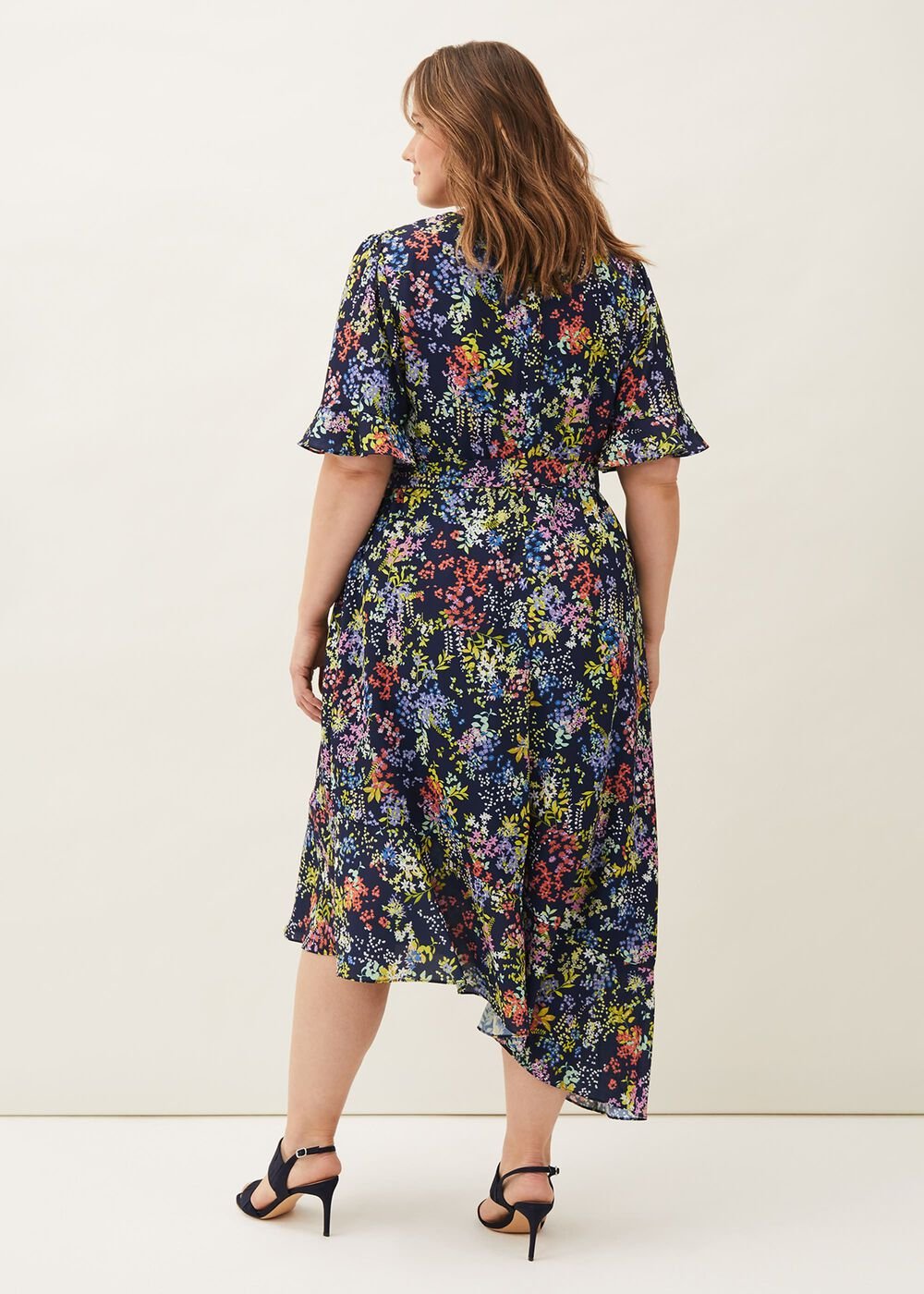 Isabella Floral Dress - Navy Multi