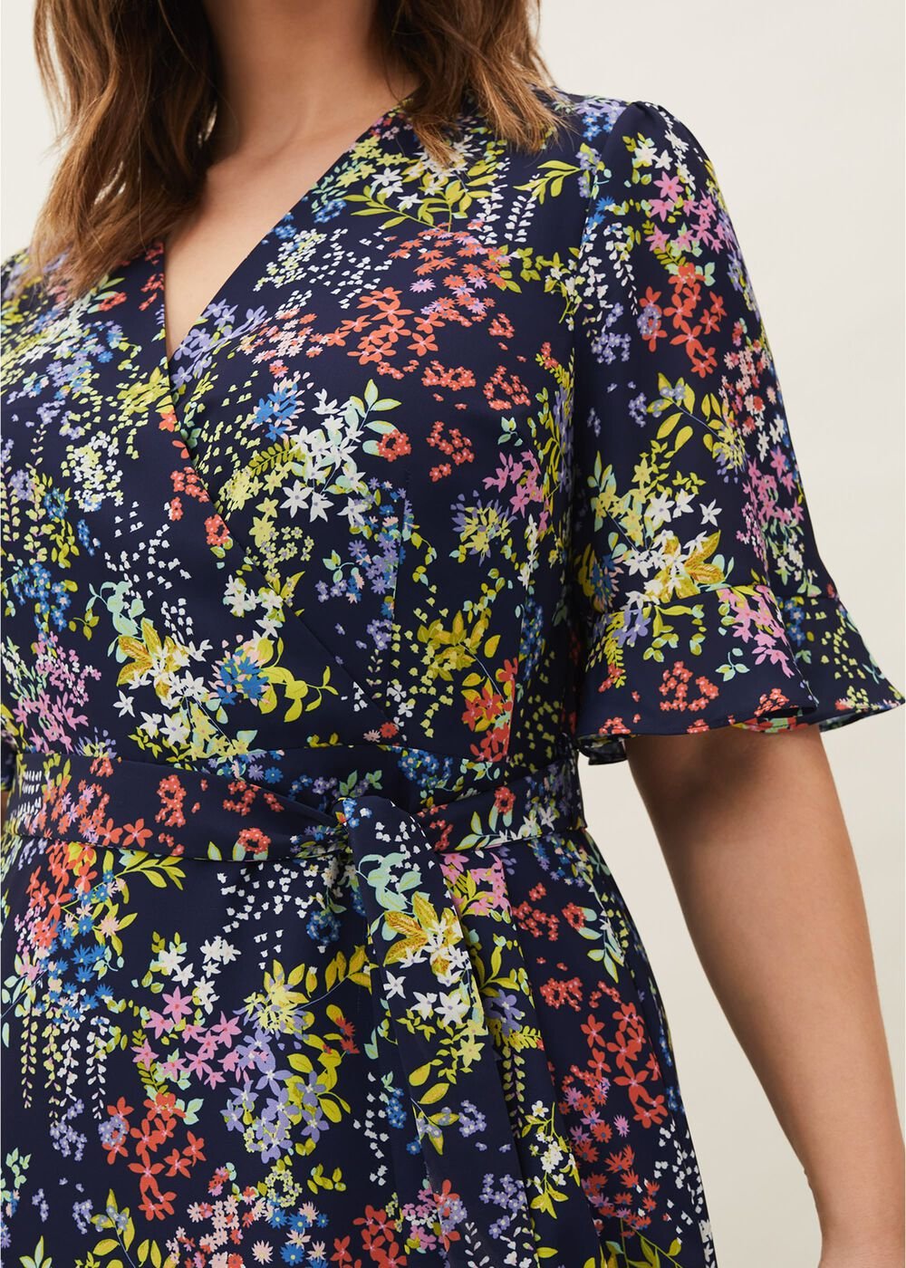 Isabella Floral Dress - Navy Multi
