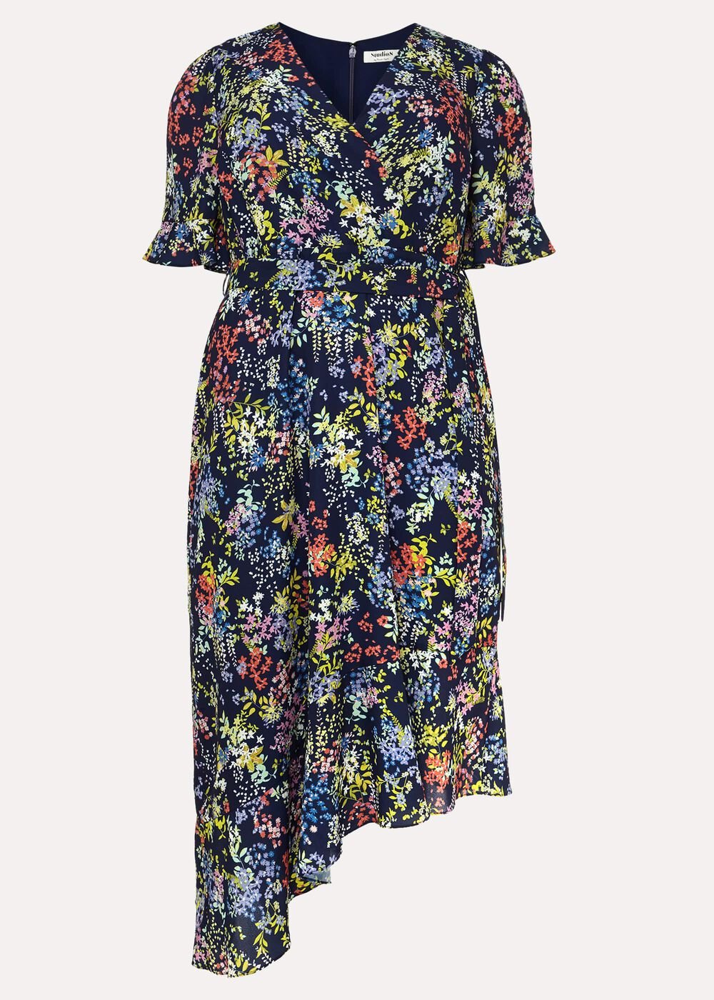 Isabella Floral Dress - Navy Multi