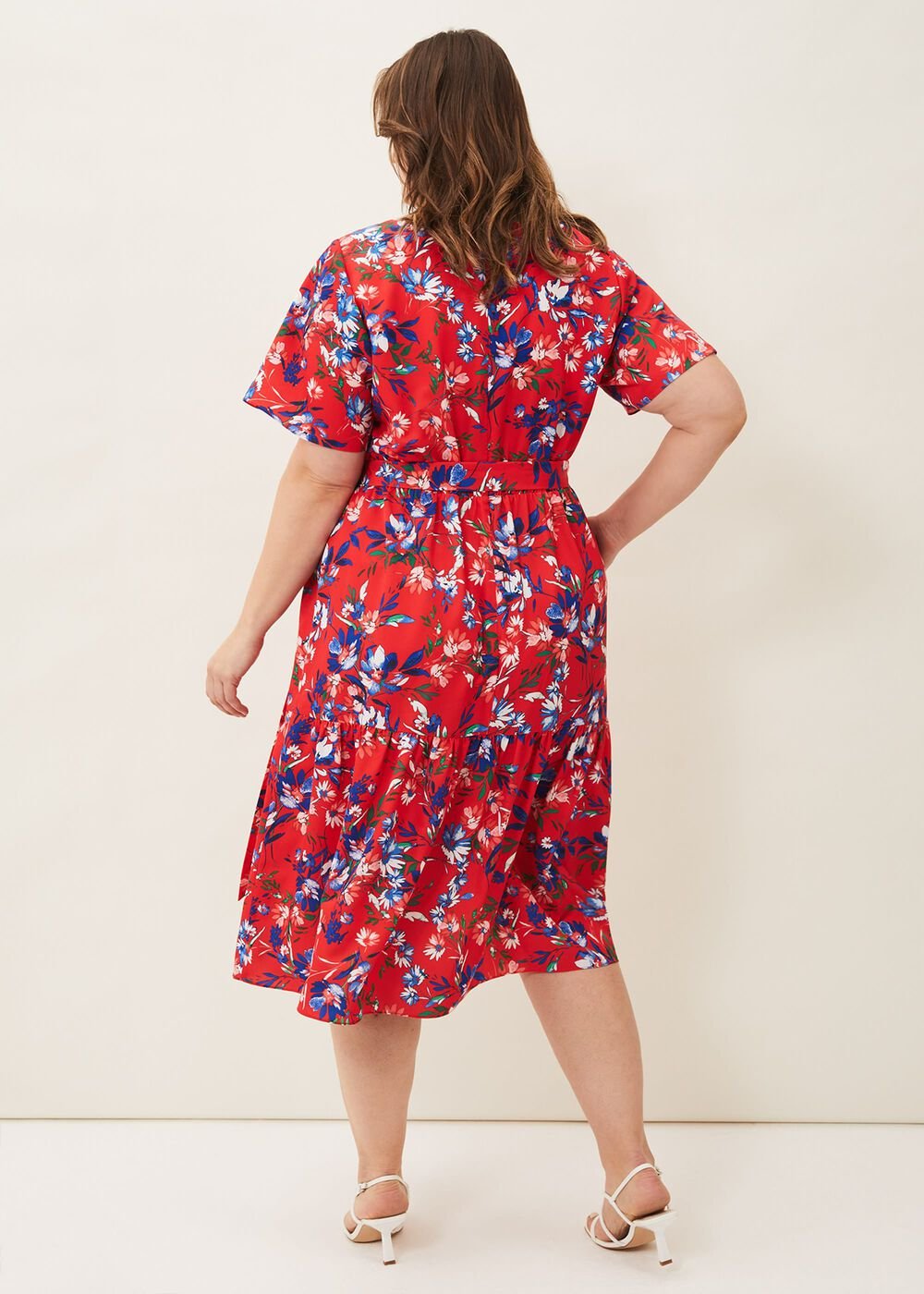 Mila Floral Dress - Red Multi