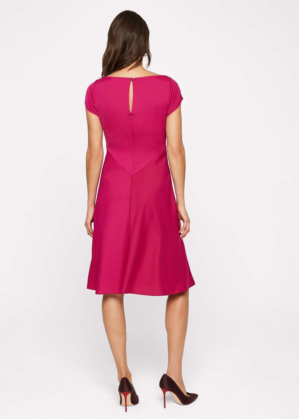 Delia Stud Detail Dress - Purple