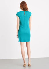 Kimi Stud Jersey Dress - Teal