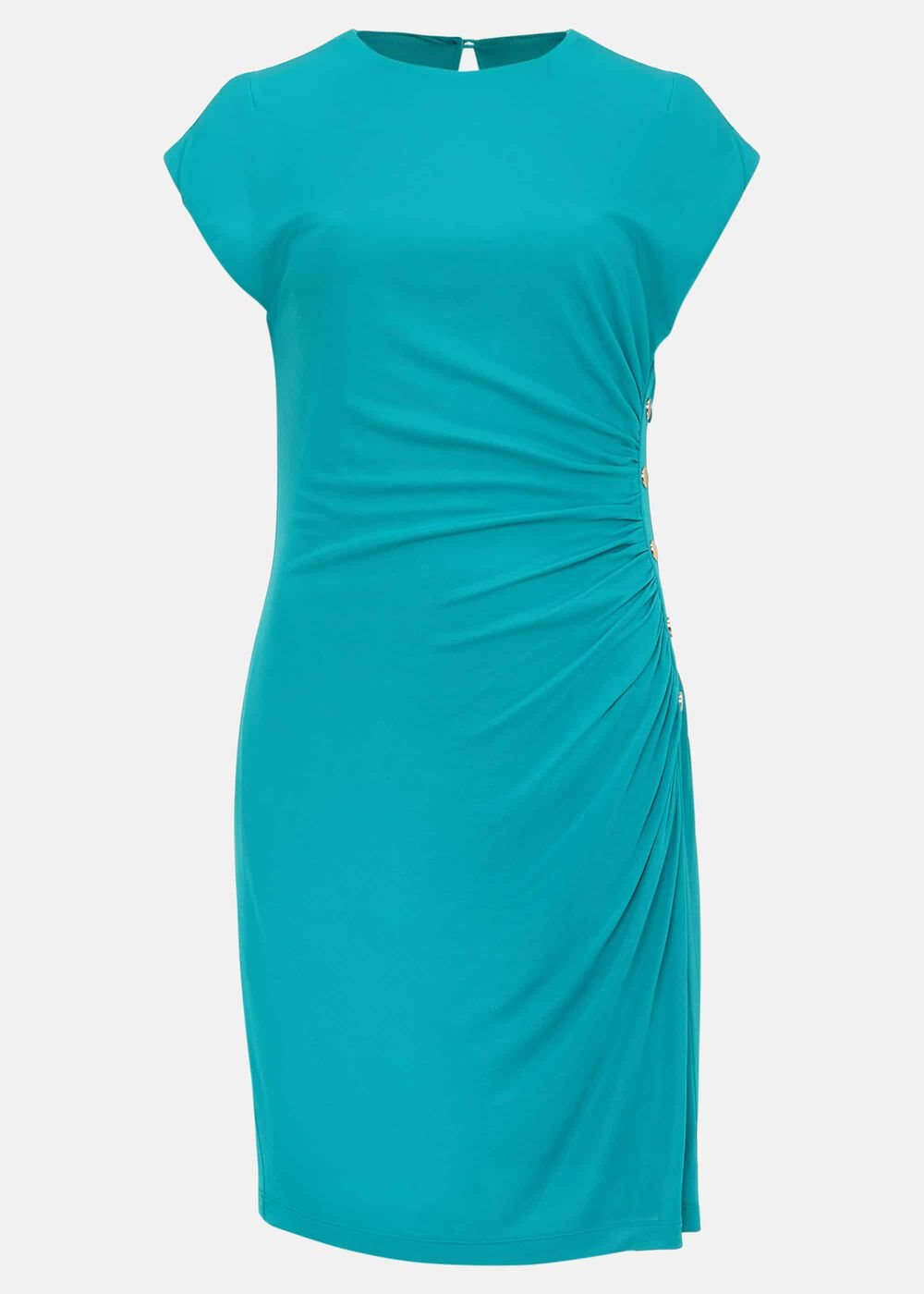 Kimi Stud Jersey Dress - Teal