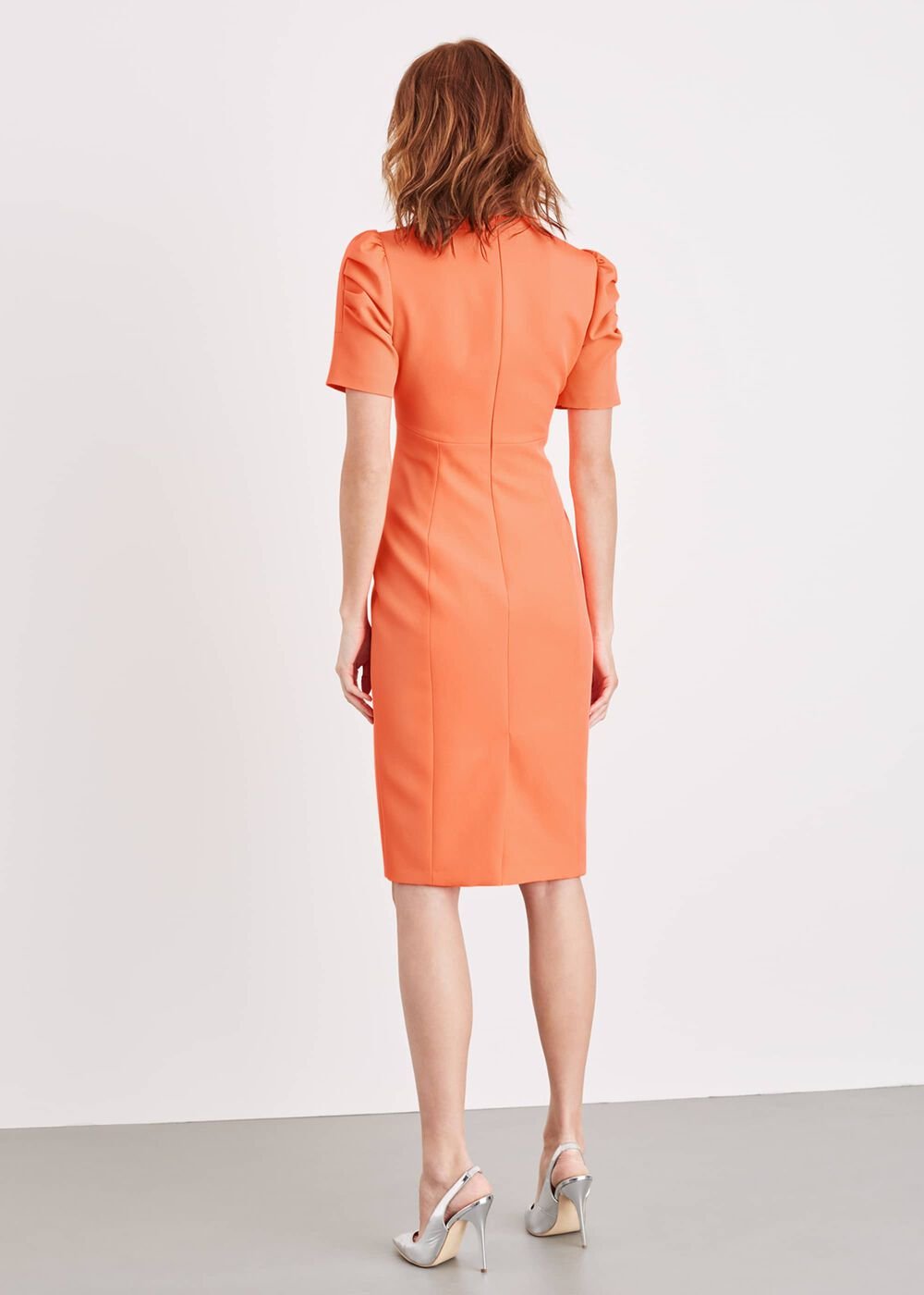 Ella-Mai Fitted Dress - Coral