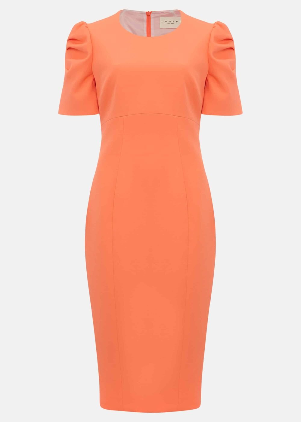 Ella-Mai Fitted Dress - Coral