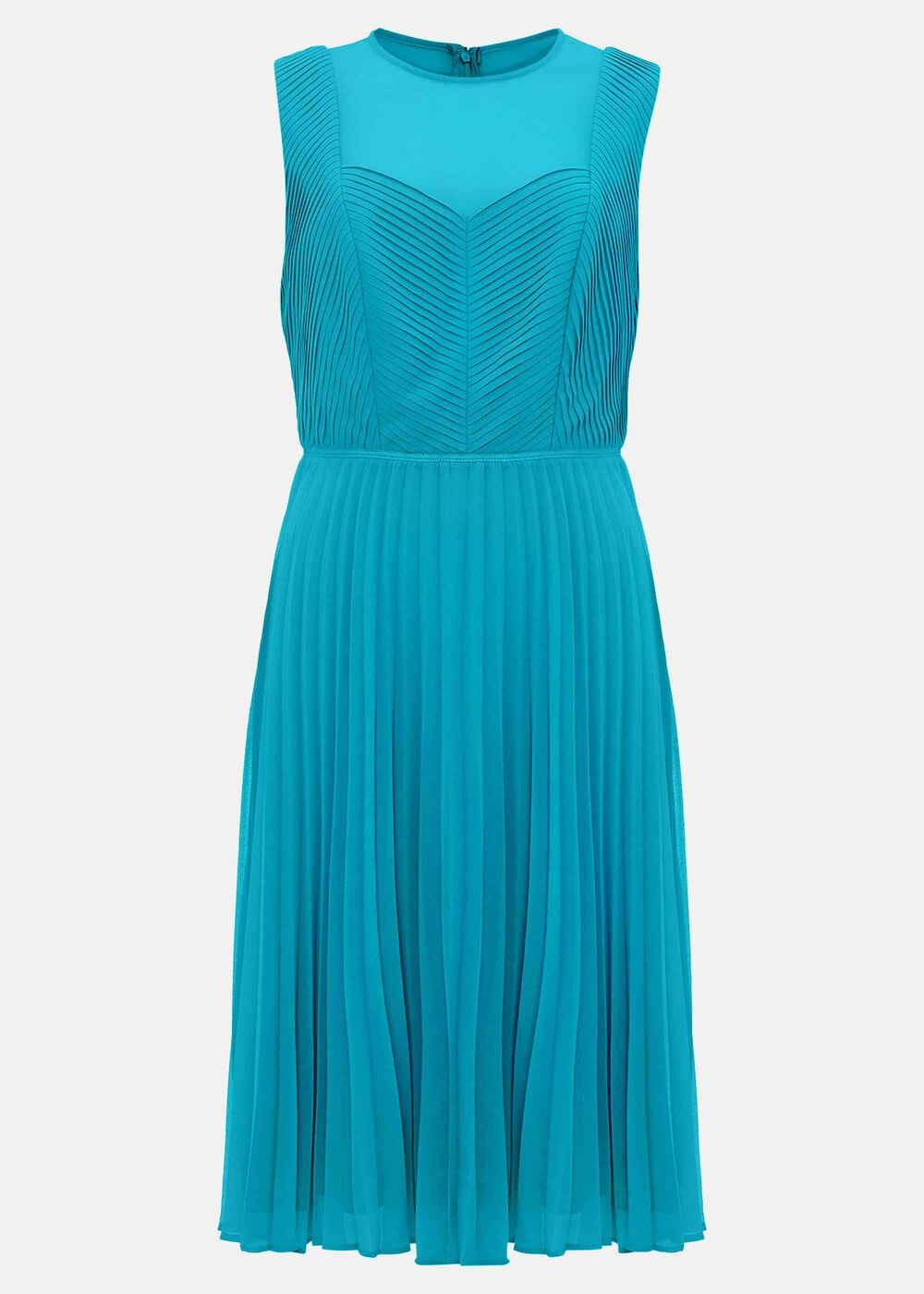 Edythe Pleat Dress - Turquoise