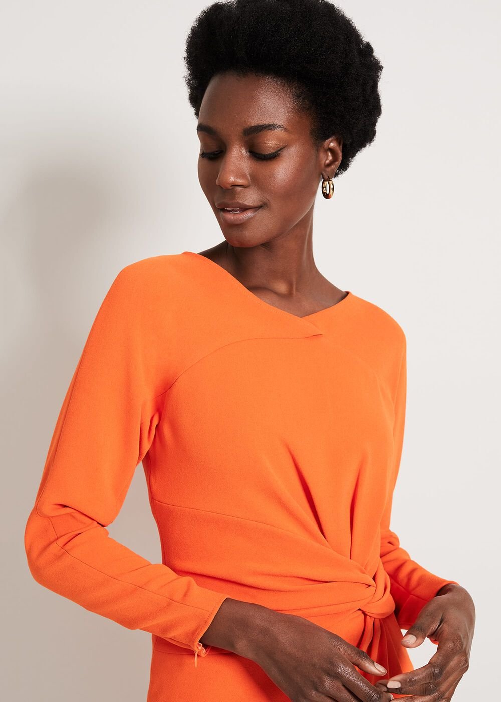 Valo Batwing Dress - Orange