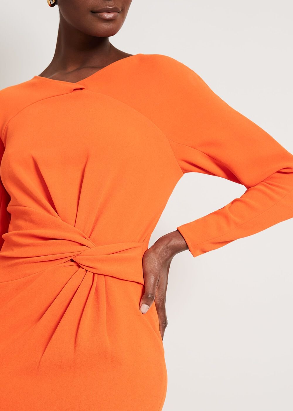 Valo Batwing Dress - Orange