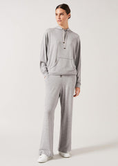 Hooded Sweat Top - Grey Marl